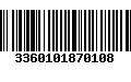 Código de Barras 3360101870108