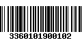 Código de Barras 3360101900102