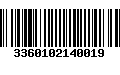 Código de Barras 3360102140019