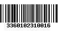 Código de Barras 3360102310016