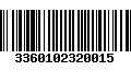 Código de Barras 3360102320015