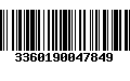 Código de Barras 3360190047849