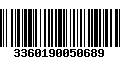 Código de Barras 3360190050689