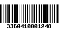 Código de Barras 3360410001248