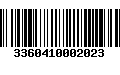 Código de Barras 3360410002023