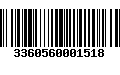 Código de Barras 3360560001518