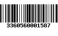 Código de Barras 3360560001587