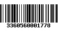 Código de Barras 3360560001778