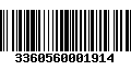 Código de Barras 3360560001914