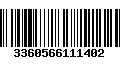 Código de Barras 3360566111402