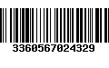 Código de Barras 3360567024329