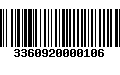 Código de Barras 3360920000106