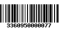 Código de Barras 3360950000077