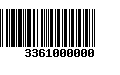 Código de Barras 3361000000