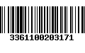 Código de Barras 3361100203171