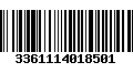 Código de Barras 3361114018501