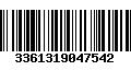 Código de Barras 3361319047542