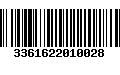 Código de Barras 3361622010028