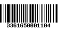 Código de Barras 3361650001104