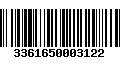 Código de Barras 3361650003122