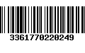 Código de Barras 3361770220249