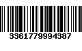 Código de Barras 3361779994387