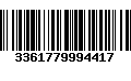 Código de Barras 3361779994417