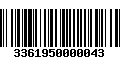 Código de Barras 3361950000043