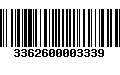 Código de Barras 3362600003339