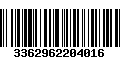 Código de Barras 3362962204016