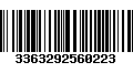 Código de Barras 3363292560223