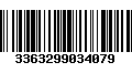 Código de Barras 3363299034079