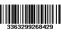 Código de Barras 3363299268429