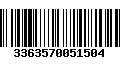 Código de Barras 3363570051504