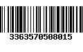 Código de Barras 3363570508015