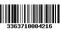 Código de Barras 3363710004216