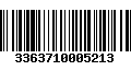 Código de Barras 3363710005213