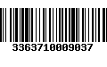 Código de Barras 3363710009037