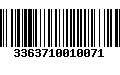 Código de Barras 3363710010071