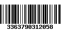 Código de Barras 3363790312058