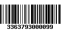 Código de Barras 3363793000099