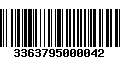 Código de Barras 3363795000042