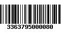 Código de Barras 3363795000080