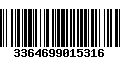 Código de Barras 3364699015316