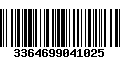 Código de Barras 3364699041025