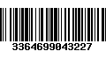 Código de Barras 3364699043227