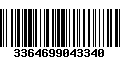 Código de Barras 3364699043340