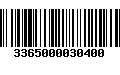 Código de Barras 3365000030400