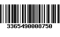 Código de Barras 3365490008750