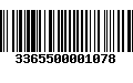 Código de Barras 3365500001078